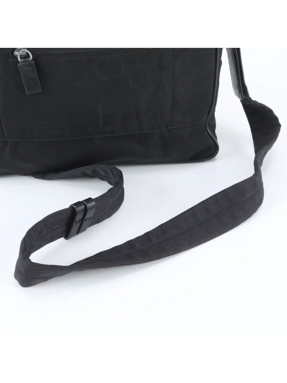 Prada Tessuto Nylon Leather 2-Way Business Bag Crossbody Shoulder